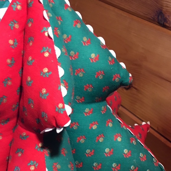 Vtg. Handcrafted Stuffed Christmas 16” Tree Decor - Picture 12 of 16